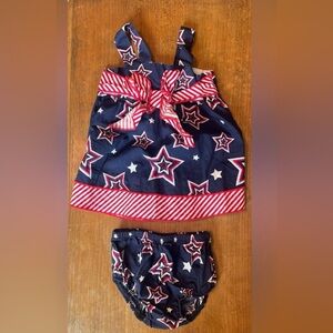 Girls 3-6 Month Patriotic/Fourth of July Bundle (2 outfits)